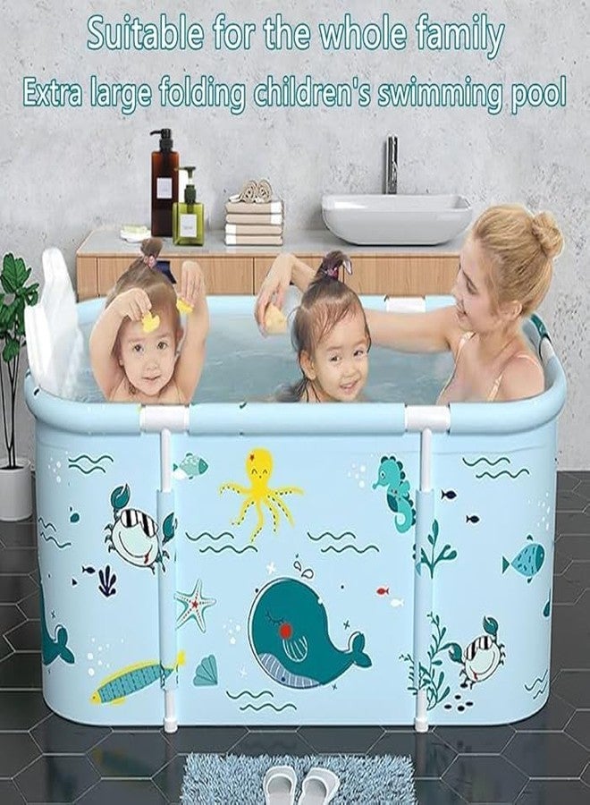 VPGS Portable Folding Bathtub for 2 People, Large Family Bathtub for SPA, Efficient Maintenance Hot and Cold Temperature Bathtub - Image 2